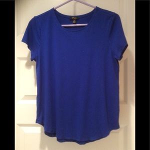 Capped-Sleeve Royal Blue Professional Tee